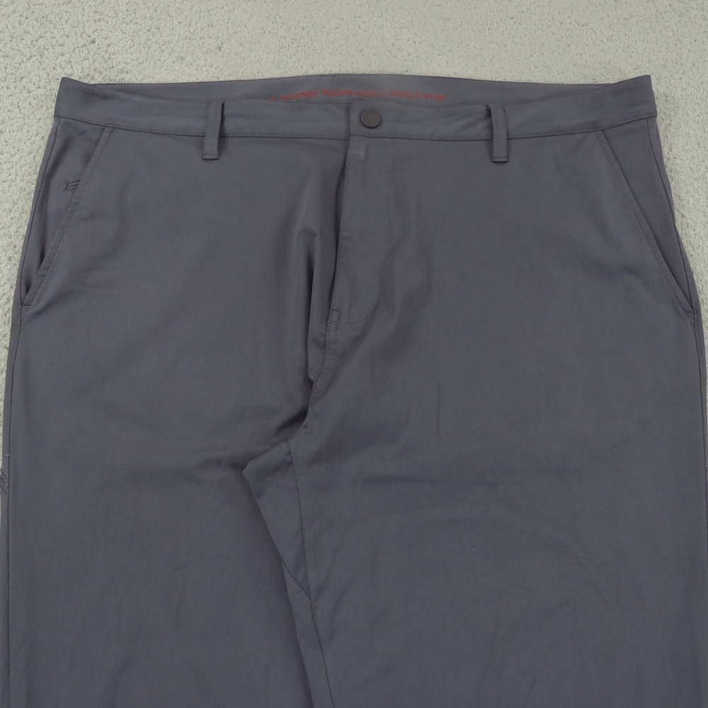 Rhone Mens 40x30 Grey Commuter Slim Golf Stretch Performance Chinos Pants